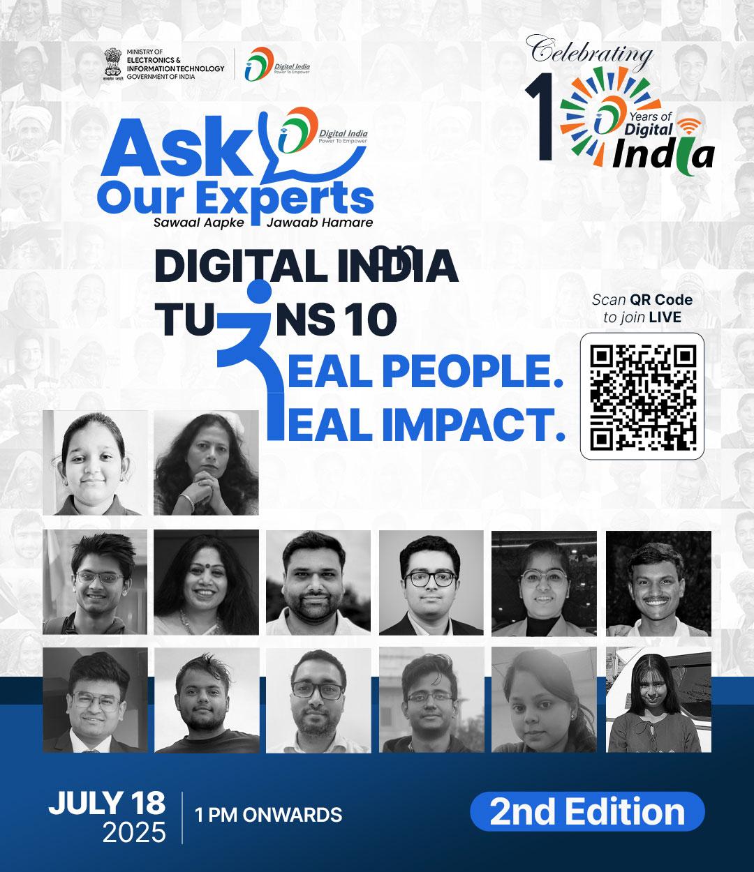 Ask Our Experts Episode 26: Another Special Episode Celebrates a Decade of Digital India- Real People, Real Impact