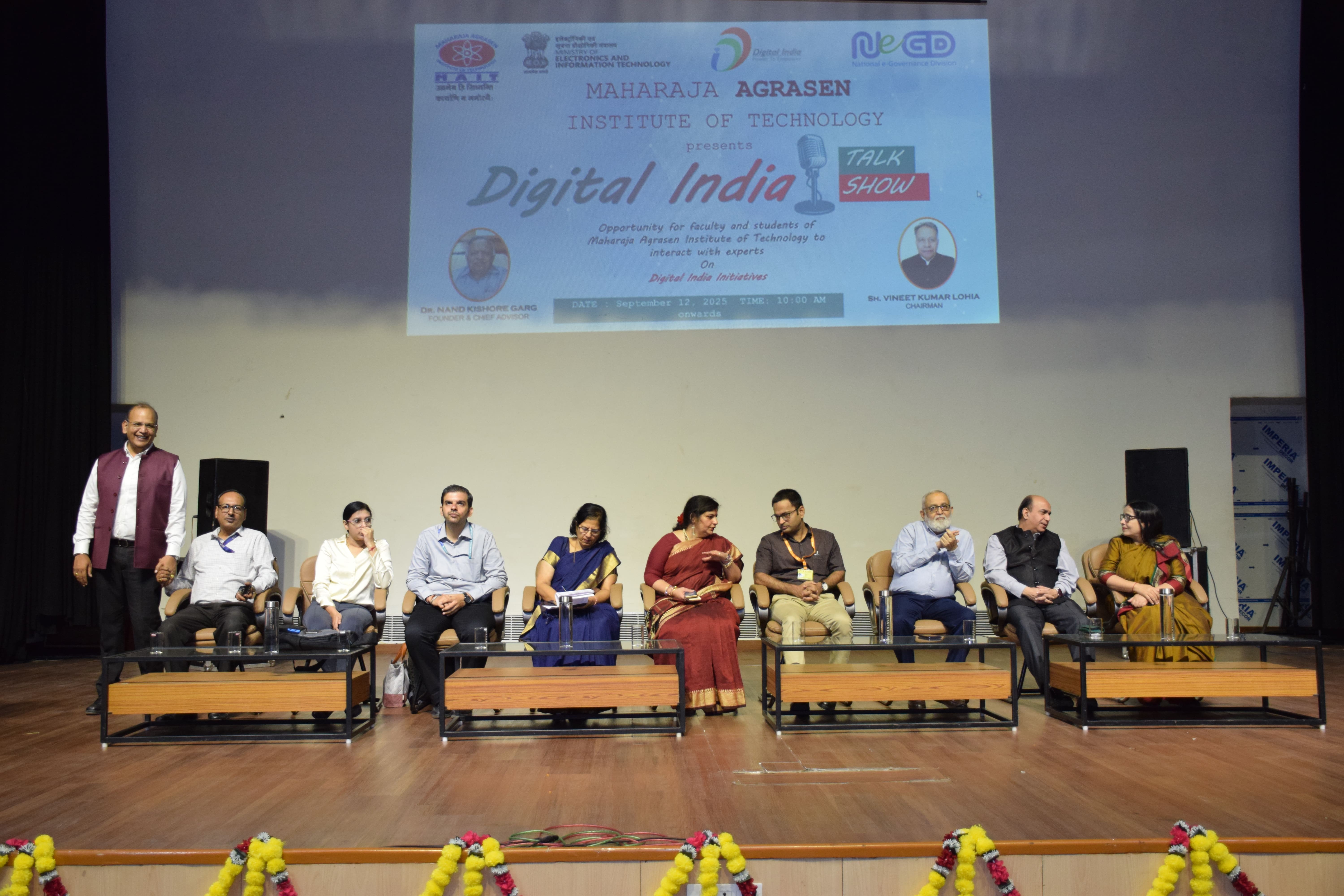 Digital India Talk Show at Maharaja Agrasen Institute of Technology