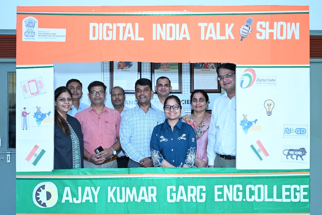 Digital India Talk Show at the Ajay Kumar Garg Engineering College, Ghaziabad
