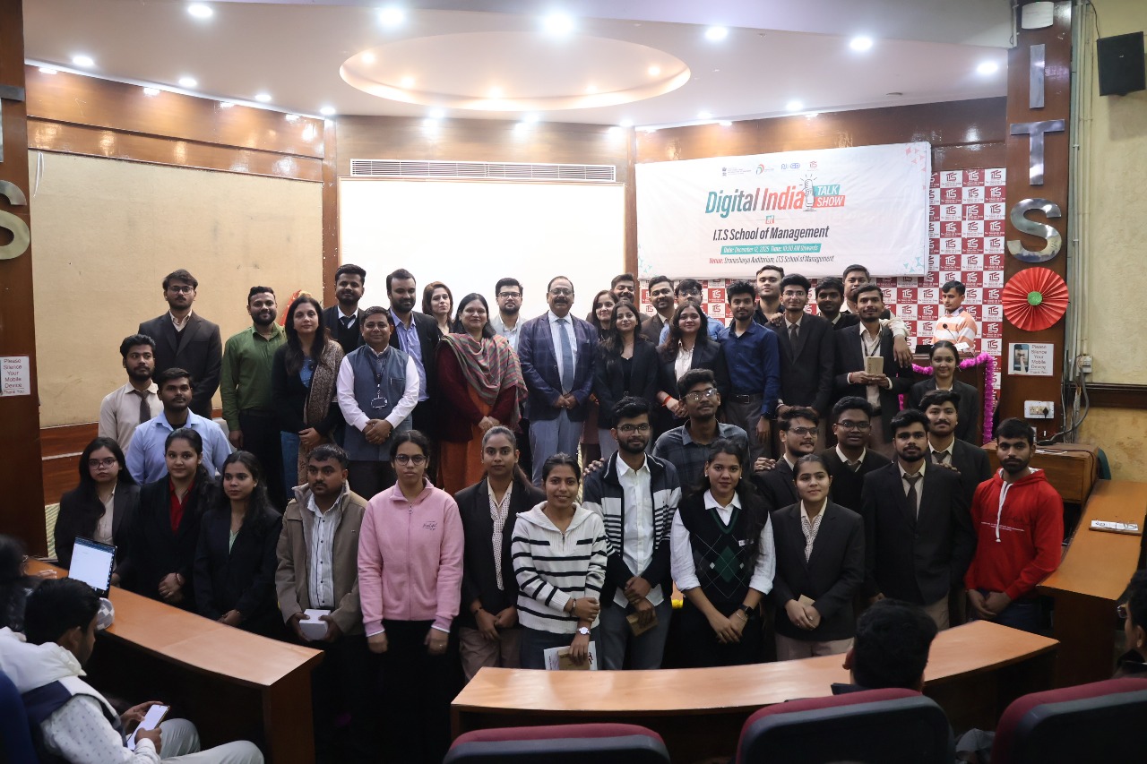 Digital India Talk Show hosted at I.T.S. School of Management, Ghaziabad
