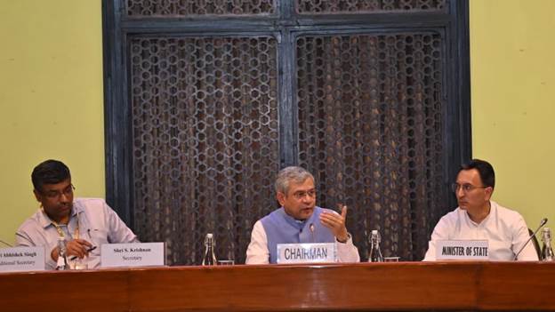 Meeting of the Parliamentary Consultative Committee for the Ministry of Electronics and Information Technology (MeitY) held under the Chairmanship of Union Minister Shri Ashwini Vaishnaw