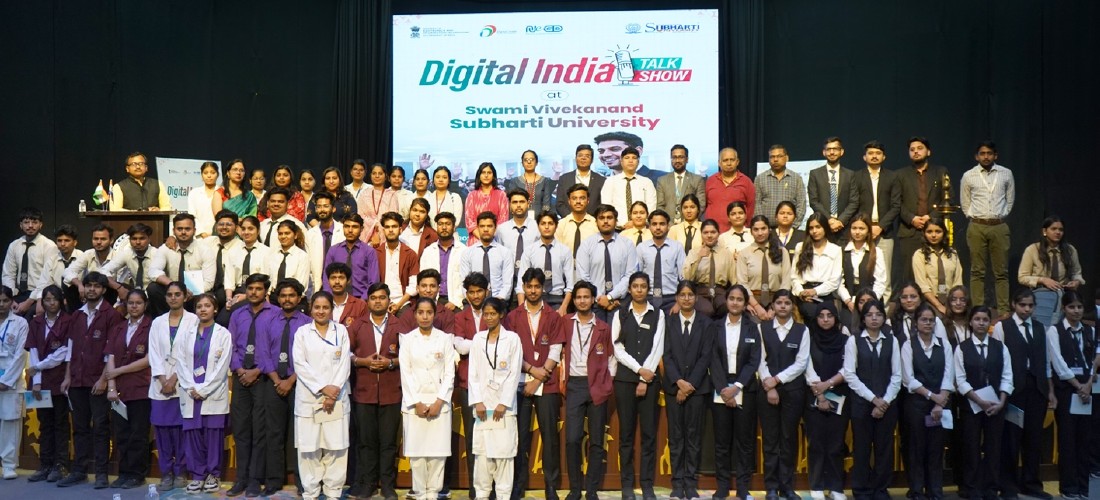 Digital India Talk Show organised at Swami Vivekanand Subharti University, Meerut