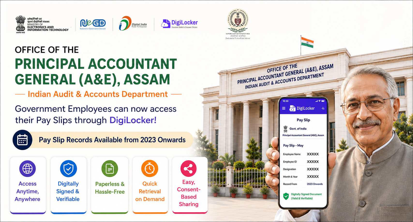 Pay Slips of Assam Government Employees Now...