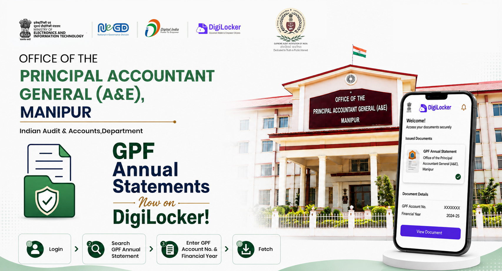 GPF Annual Statements now available to Manipur...